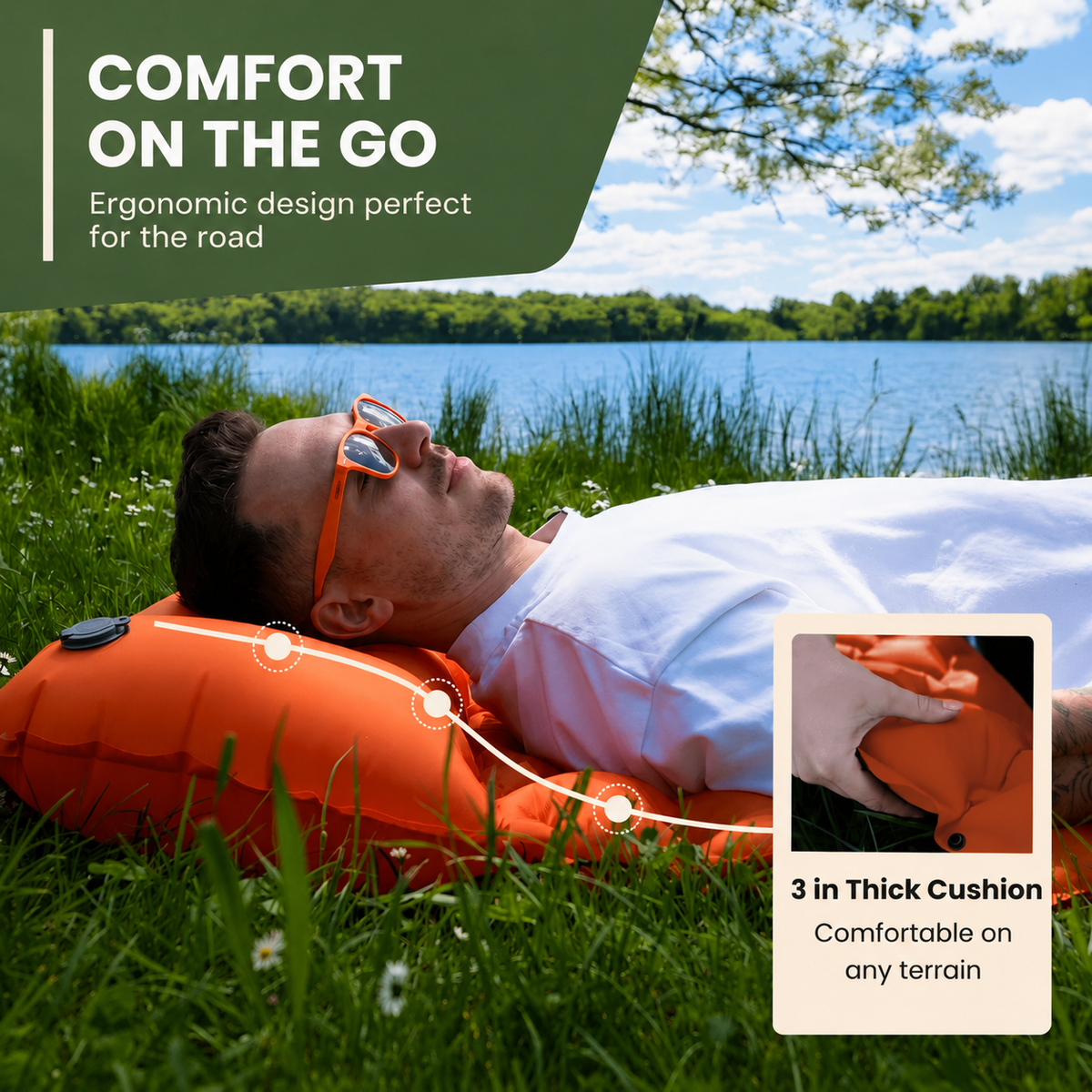 Ultra-Light Compact Sleeping Pad – Take It Anywhere