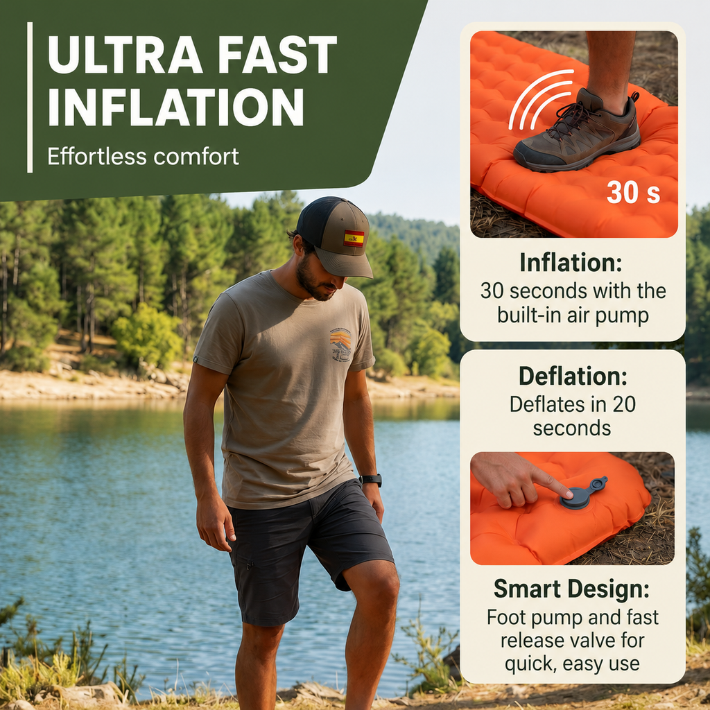 Ultra-Light Compact Sleeping Pad – Take It Anywhere